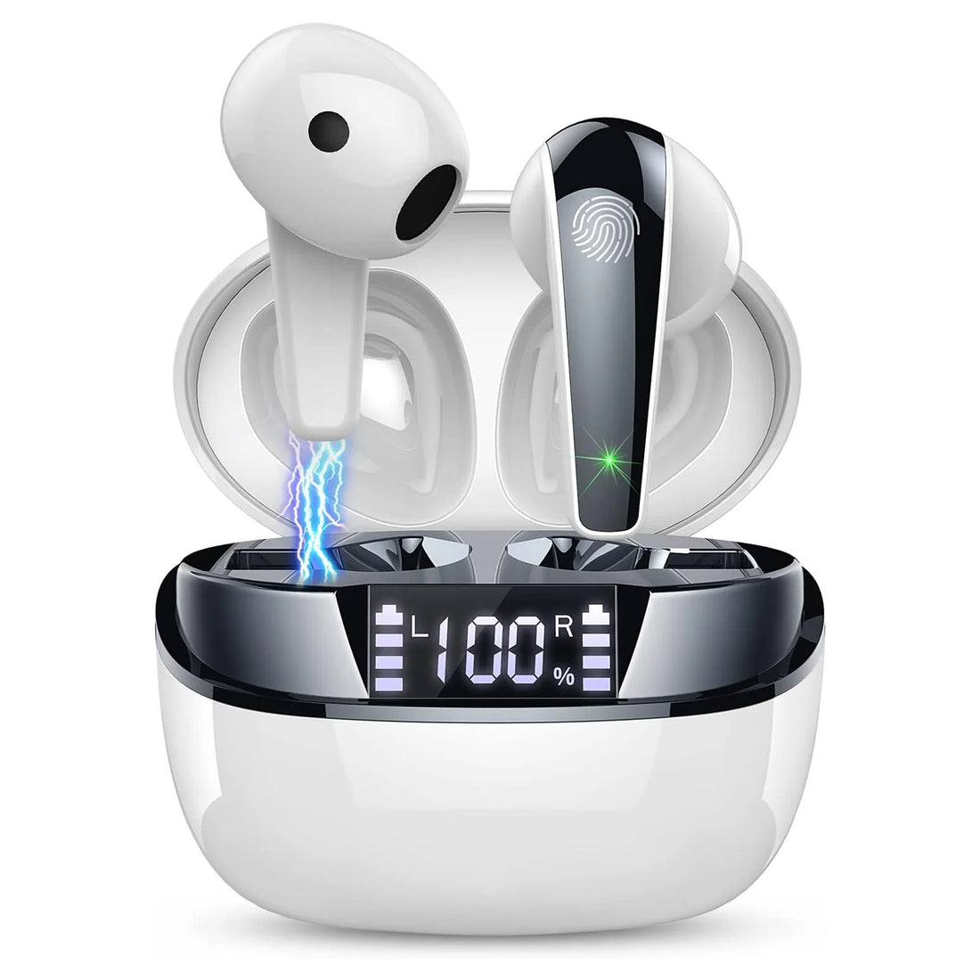 Wireless Earbuds, Bluetooth 5.3 Earbuds Stereo Bass, iNoise Cancelling Mic, Earphones