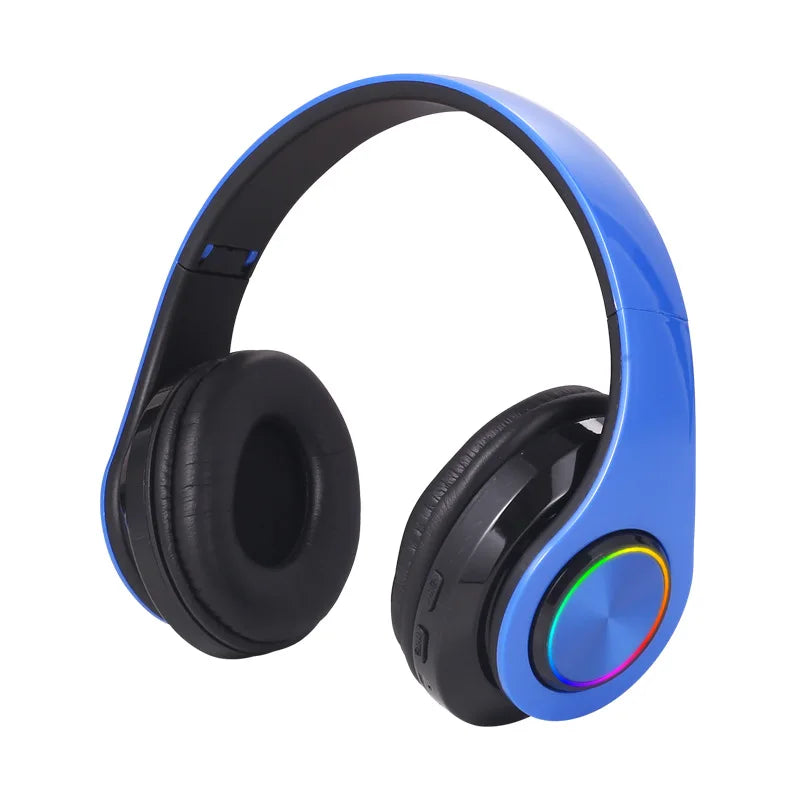 Wireless Bluetooth 5.0 Headphone With Microphone On-Ear Headset Stereo Sound Earphones