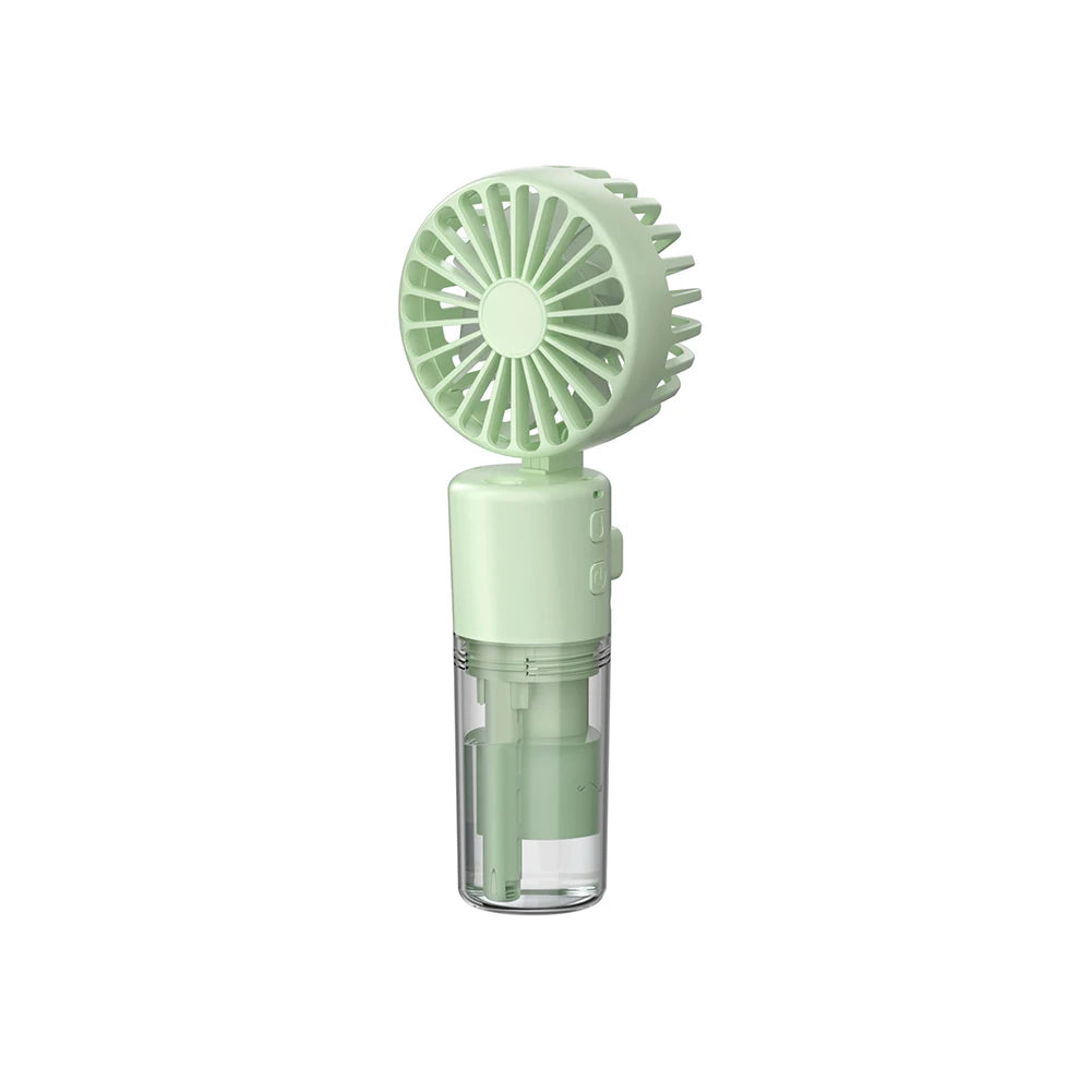 Cooling Intensity Portable Handheld Fan Color Options Mist Spray Lightweight