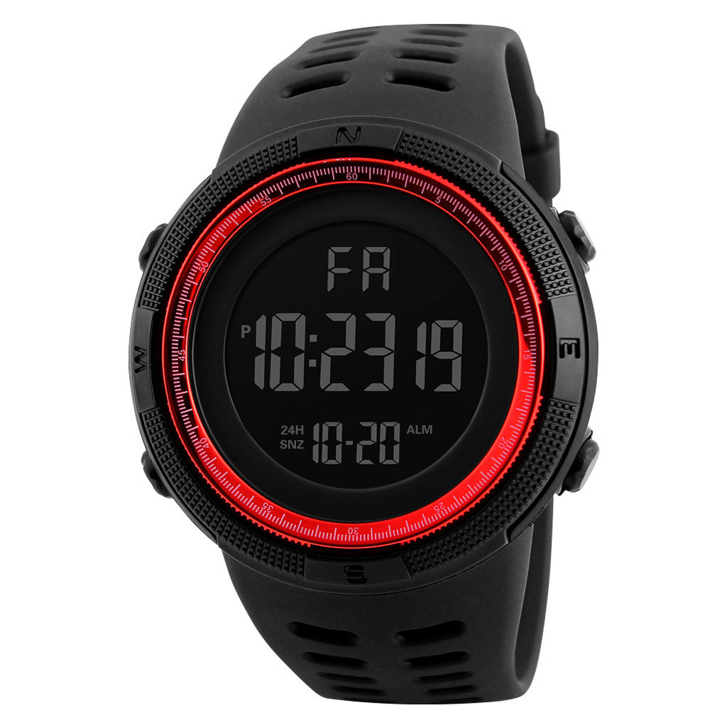Adult Student Men&#039;s 1251 Electronic Watch Large-screen Sports Multi-functional Fashion Watch
