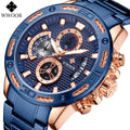Men's Watch Waterproof Quartz Watch Six-pin Steel Belt Watch Business Calendar Men's Watch Foreign Trade Watch