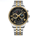 Men's Watch Calendar Watch Steel Band Watch Six-pin Sports Men's Watch Business Quartz