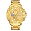 Men's Watch Waterproof Quartz Watch Six-pin Steel Belt Watch Business Calendar Men's Watch Foreign Trade Watch