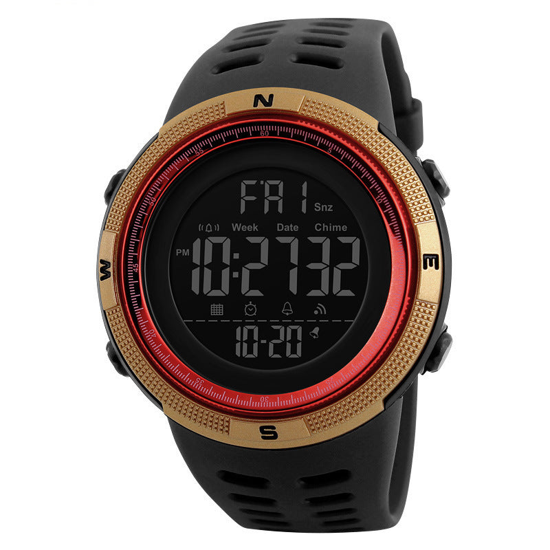 Adult Student Men&#039;s 1251 Electronic Watch Large-screen Sports Multi-functional Fashion Watch