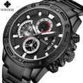Men's Watch Waterproof Quartz Watch Six-pin Steel Belt Watch Business Calendar Men's Watch Foreign Trade Watch